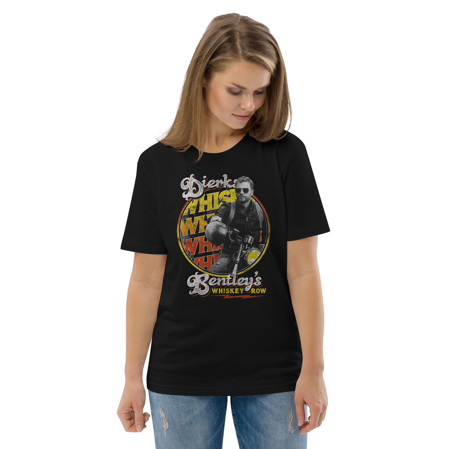 person wearing Dierks Vintage Rock Tee