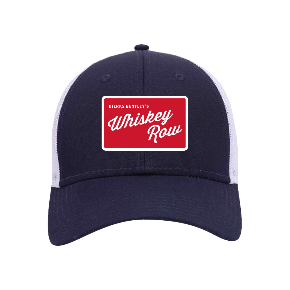 red white and blue Whiskey Row Patch Hat