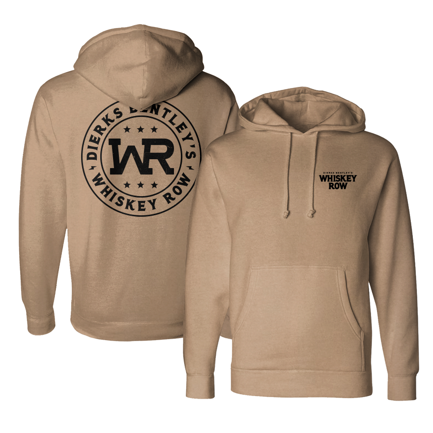 Whiskey Row Hoodie front and back