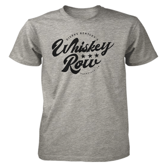 Dierks Bentley’s Whiskey Row Script Logo Tee front